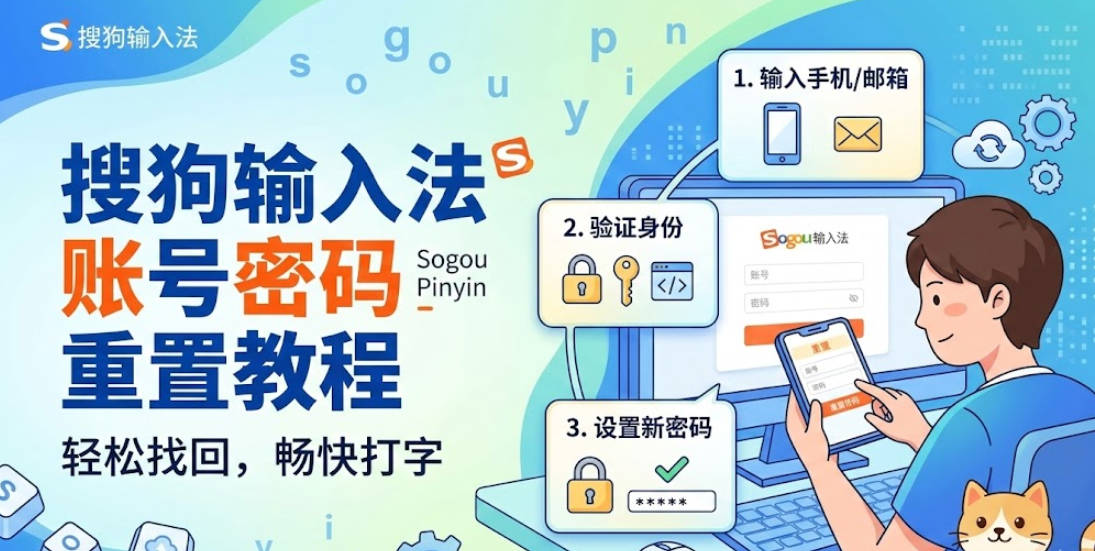 搜狗输入法账号密码重置教程