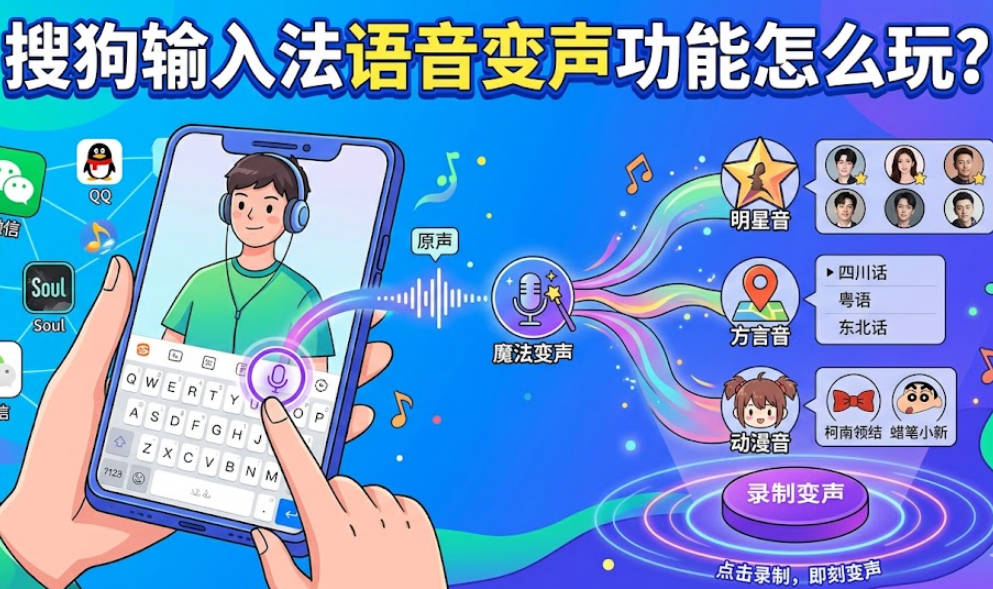 搜狗输入法语音变声怎么玩