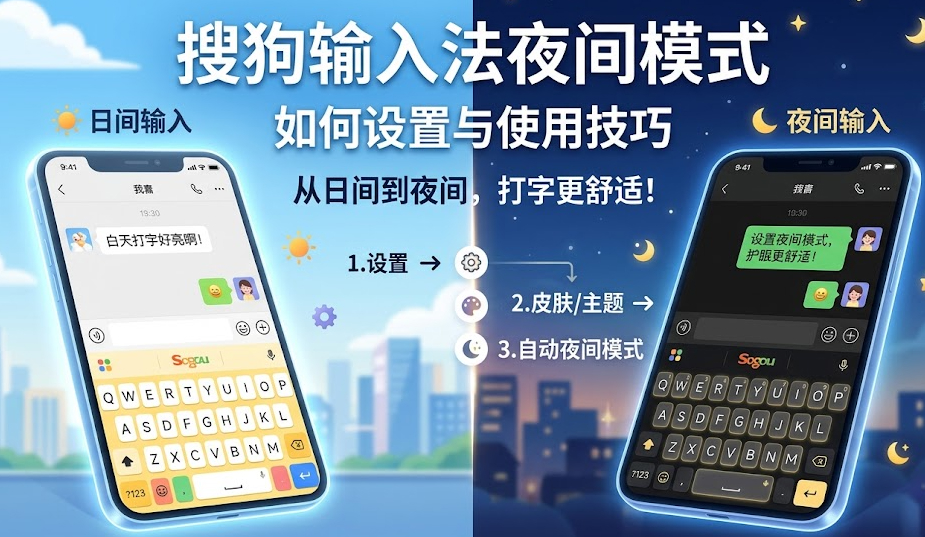 搜狗输入法如何设置夜间模式