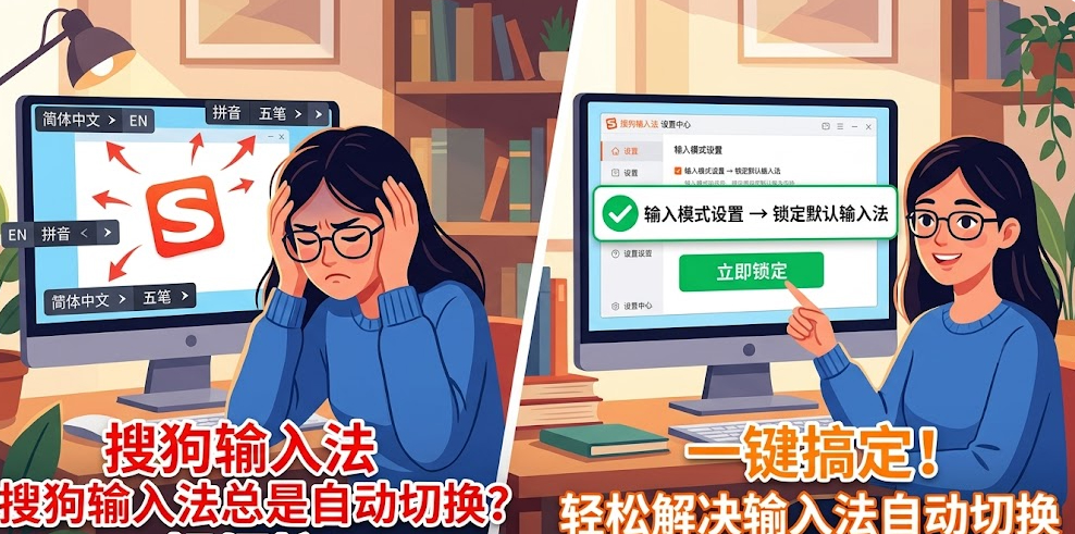 搜狗输入法总是自动切换